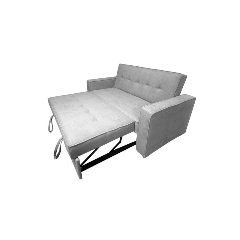 Sofá Cama 2 Plazas con Reposabrazos, Diseño Moderno y Elegante, Color Gris, 167x90x96,5 cm