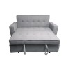 Sofá Cama 2 Plazas con Reposabrazos, Diseño Moderno y Elegante, Color Gris, 167x90x96,5 cm
