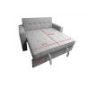 Sofá Cama 2 Plazas con Reposabrazos, Diseño Moderno y Elegante, Color Gris, 167x90x96,5 cm