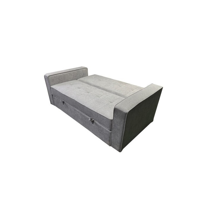 Sofá Cama 2 Plazas con Reposabrazos, Diseño Moderno y Elegante, Color Gris, 167x90x96,5 cm