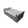 Sofá Cama 2 Plazas con Reposabrazos, Diseño Moderno y Elegante, Color Gris, 167x90x96,5 cm