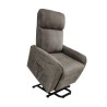 Butaca Relax Power Lift con Estructura de Madera de Eucalipto, Color Cemento, 74x100x88 cm