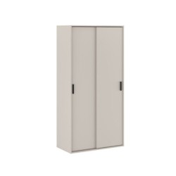 Meyvaser Armario ropero para dormitorio con 2 puertas correderas Color Beige 200x100x50 Cm