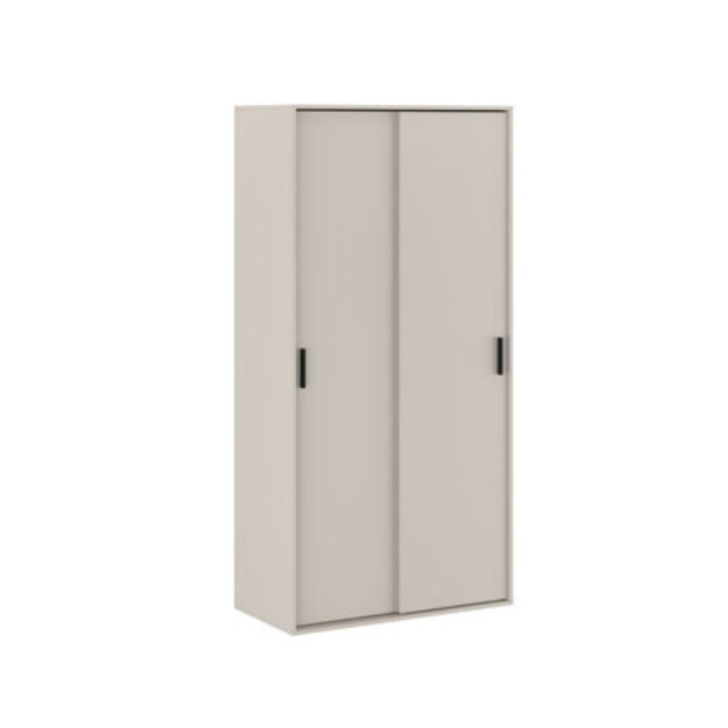 Meyvaser Armario ropero para dormitorio con 2 puertas correderas Color Beige 200x100x50 Cm