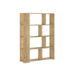 Estantería Decorativa, Librería, Separador Ambientes, Acabado en Color Mauvella, 176 cm (Al) x 129 cm (Anc) x 32,8 cm (Fon)