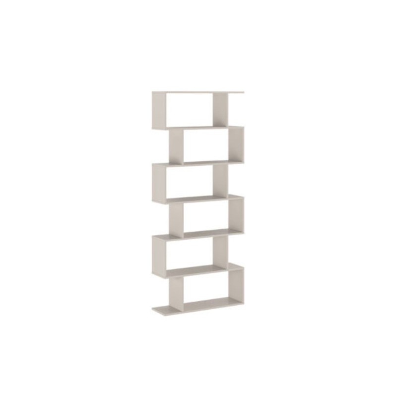 Meyvaser - Estantería Alta Salón, Libreria, Color Beige, Medidas: 191 cm (Alto) x 80 cm (Ancho) x 24,6 cm (Fondo