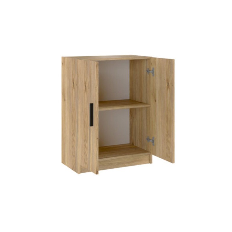 Conjunto de Muebles de Cocina Alto y Bajo de 2 Puertas en Madera Mauvella, 61x61x29 cm y 60x80x34 Cm