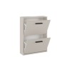 Meyvaser - Zapatero con 2 Puertas, Mueble para Zapatos Estrecho en Color Beige, Medidas: 73 cm (Al) x 54 cm (Anc) x 18 cm (Fon)