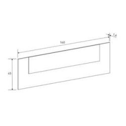 Conjunto Pack Cabecero y 2 Mesitas de Noche,Mesilla de noche 3 Cajones Color Mauvella, 160x45x1,6 cm (LargoxAltoxProfundo)