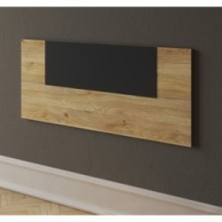 Conjunto Pack Cabecero y 2 Mesitas de Noche,Mesilla de noche 2 Cajones Color Mauvella, 110x45x1,6 cm (LargoxAltoxProfundo)