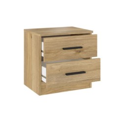 Conjunto Pack Cabecero y 2 Mesitas de Noche,Mesilla de noche 2 Cajones Color Mauvella, 110x45x1,6 cm (LargoxAltoxProfundo)