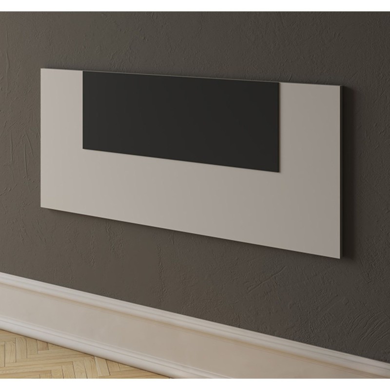 Conjunto Pack Cabecero y 2 Mesitas de Noche,Mesilla de noche 3 Cajones Color Beige, Medidas:110x45x1,6 cm (LargoxAltoxProfundo)