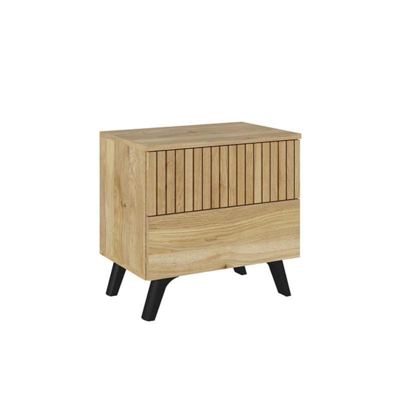 Cabezal + Dos Mesitas de Noche + Sinfonier, Mauvella - Rayas, Medidas: 210 cm (An) x 55 cm (Al) x 35 cm (Fon)