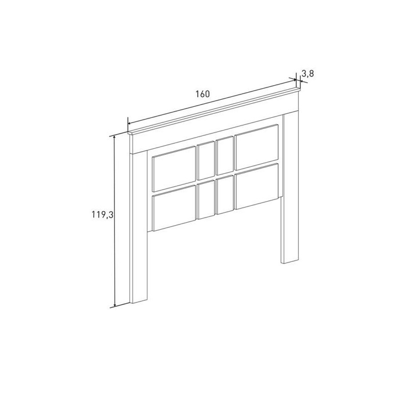 Pack de Muebles de Dormitorio Habitación con Cabecero, 2 Mesitas de Noche 3 Cajones y Cómoda en Color Mauvella Rayas