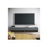 Mueble de TV de Pared Moderno Antracita-Roble - 180x31,5x29,5 cm - 2 Cajones y Estantes.