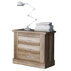 Pack Cabecero Nórdico de 160 x 120 cm + 2 Mesitas de Noche |Práctico y Elegante| Color Cañon (para Cama de 135-140, 150 o 160)