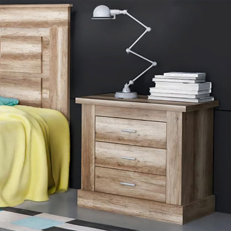 Pack Cabecero Nórdico de 160 x 120 cm + 2 Mesitas de Noche |Práctico y Elegante| Color Cañon (para Cama de 135-140, 150 o 160)