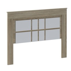 Pack Cabecero Nórdico de 160 x 120 cm + 2 Mesitas de Noche|Práctico y Elegante|Color Cambria y Blanco (para Cama de 135-140, 150