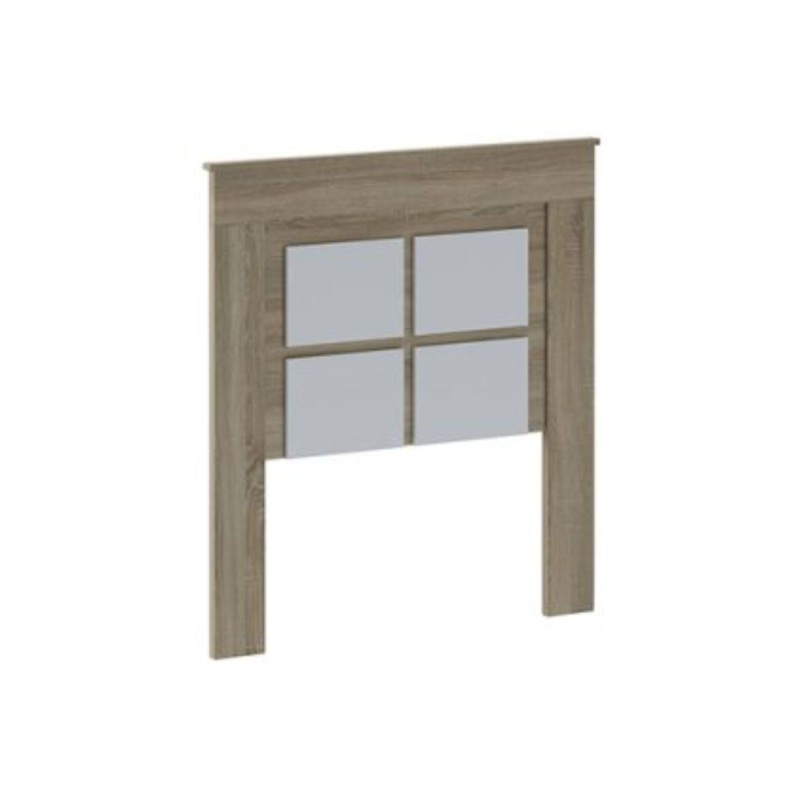 Cabecero Nórdico de 110 (Anc) x 120 (Al) x 3,8 (Fon) Cm Colores Cambria y Blanco (para Cama de 135-140