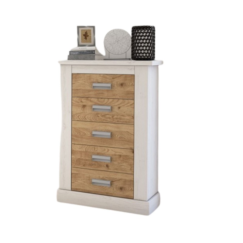 Pack de Dormitorio con Cabecero de 160 x 120 cm + 2 Mesitas de Noche + Sinfonier | Color Andersen Pino