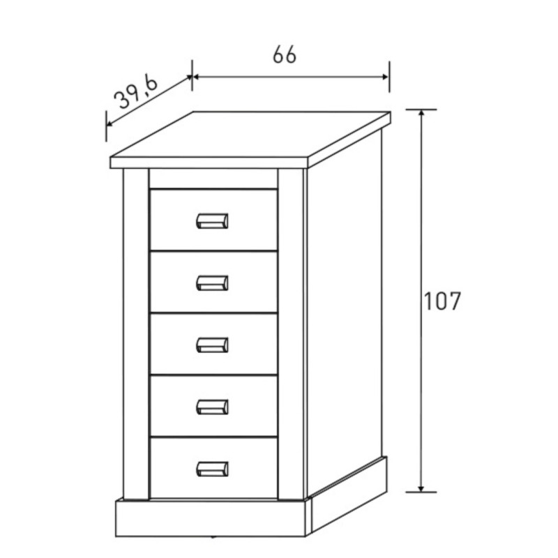Pack de Dormitorio con Cabecero de 160 x 120 cm + 2 Mesitas de Noche + Sinfonier | Color Andersen Pino