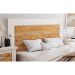 Pack Cabecero Nórdico de 160 x 120 cm + 2 Mesitas de Noche|Práctico y Elegante|Color Andersen Pino