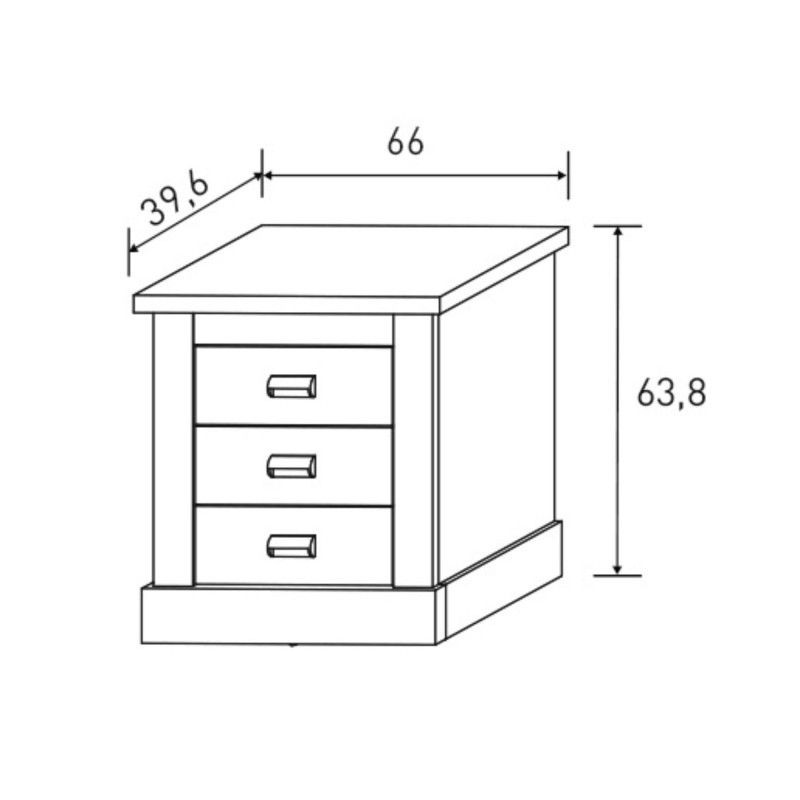Pack Cabecero Nórdico de 160 x 120 cm + 2 Mesitas de Noche|Práctico y Elegante|Color Andersen Pino