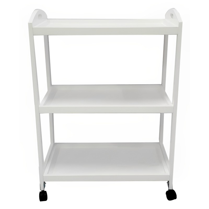 Camarera, Carro de Servicio con Ruedas Color Blanco 60x33x85 - ¡Perfecto para Tu Casa o Negocio!