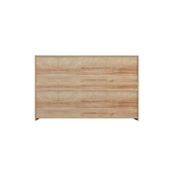 Cómoda de 6 Cajones con Amplio Espacio de Almacenaje - Color Natural - 120x40x75 cm - Mueble Moderno para Dormitorio.