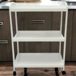 Camarera, Carro de Servicio con Ruedas Color Blanco 60x33x85 - ¡Perfecto para Tu Casa o Negocio!