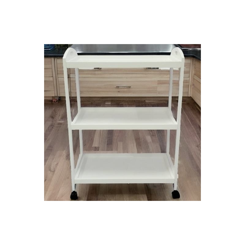 Camarera, Carro de Servicio con Ruedas Color Blanco 60x33x85 - ¡Perfecto para Tu Casa o Negocio!