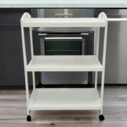 Camarera, Carro de Servicio con Ruedas Color Blanco 60x33x85 - ¡Perfecto para Tu Casa o Negocio!