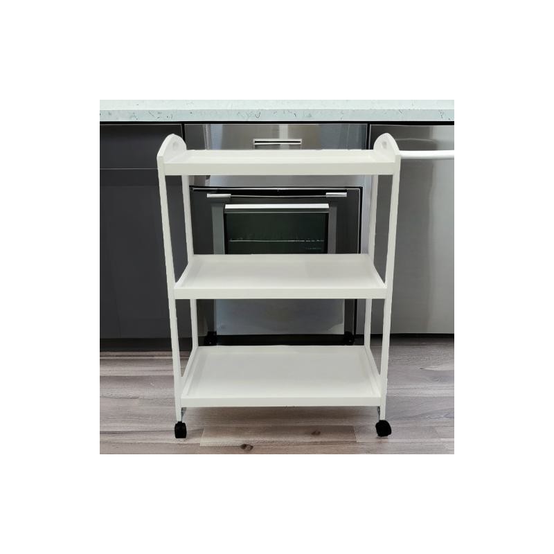 Camarera, Carro de Servicio con Ruedas Color Blanco 60x33x85 - ¡Perfecto para Tu Casa o Negocio!