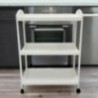 Camarera, Carro de Servicio con Ruedas Color Blanco 60x33x85 - ¡Perfecto para Tu Casa o Negocio!