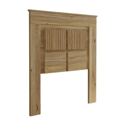 Cabezal para Cama Juvenil con patas, Color Mauvella Rayas, Medidas: 110 cm (Ancho) x 119,3 cm (Alto) x 3,8 cm (Fondo)