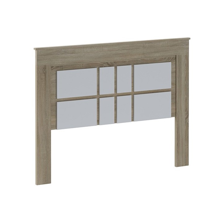 Cabecero Nórdico de 160 (Anc) x 120 (Al) x 3,8 (Fon) Cm | Práctico y Elegante |Colores Cambria y Blanco (para Cama de 135-140