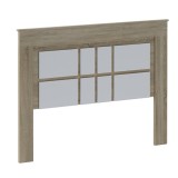 Cabecero Nórdico de 160 (Anc) x 120 (Al) x 3,8 (Fon) Cm | Práctico y Elegante |Colores Cambria y Blanco (para Cama de 135-140