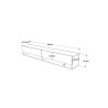Mueble de TV de Pared Moderno Roble - 180x31,5x29,5 cm - 2 Cajones y Estantes.