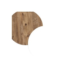 Mueble de TV de Pared moderno Blanco y Roble con 2 Cajones - 180x31.6x29.6 cm.