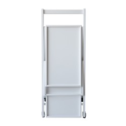 Camarera Plegable con Ruedas 65x40x85 Blanco - ¡Práctica y Elegante!