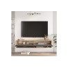 Mueble TV de Pared Color Antracita-Roble 140x31.6x29.6 cm - 2 Puertas - Estilo Moderno y Funcional.
