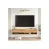 Mueble TV de Pared Color Roble 140x31.6x29.6 cm - 2 Puertas - Estilo Moderno y Funcional.