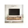 Mueble TV de Pared Color Roble 140x31.6x29.6 cm - 2 Puertas - Estilo Moderno y Funcional.