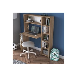 Escritorio-Librería Color Cambrian, 113x40x142cm - Estilo Versátil y Espacioso