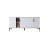 Buffet en Melamina Blanco, 180x40x78 cm, Diseño Moderno y Duradero