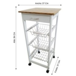 Mueble auxiliar de cocina Verdulero frutero de cocina oporto 6