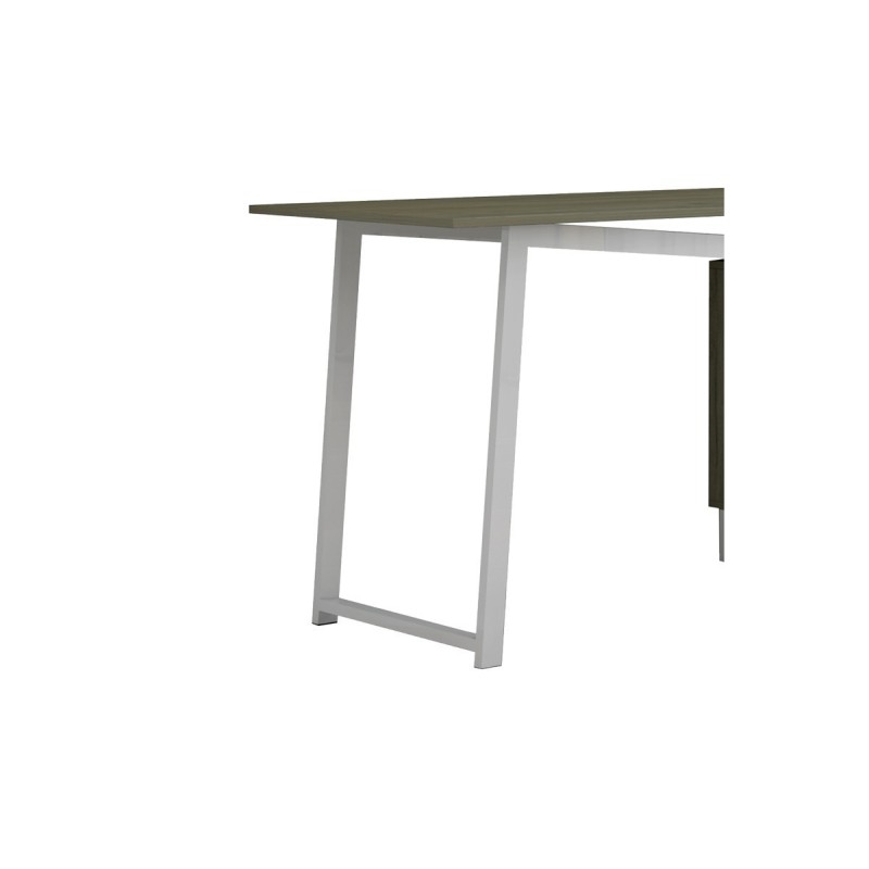 Mesa de Despacho con Cajones, Melamina Natural-Blanco, 140x60x76cm - Organización y Estilo para tu Oficina.