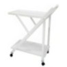 (SALDO) Camarera de servicio plegable Tavira 65x40x85cm color blanco